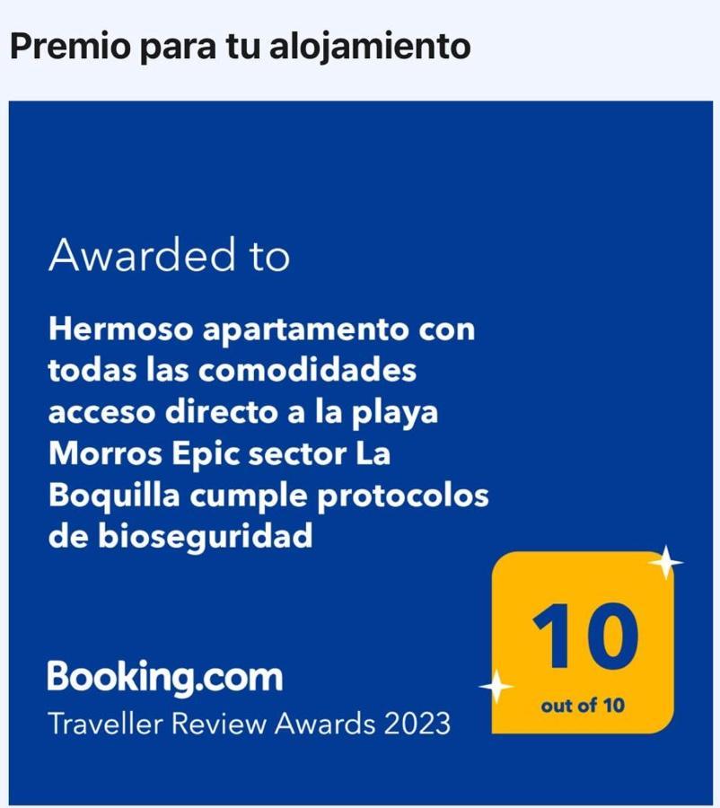 Hermoso Apartamento Con Todas Las Comodidades Acceso Directo A La Playa Morros Epic Sector La Boquilla Cumple Protocolos De Bioseguridad Cartagena Eksteriør bilde